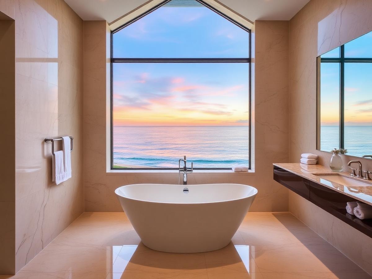 Ocean Suite — Bathroom in Malibu, CA