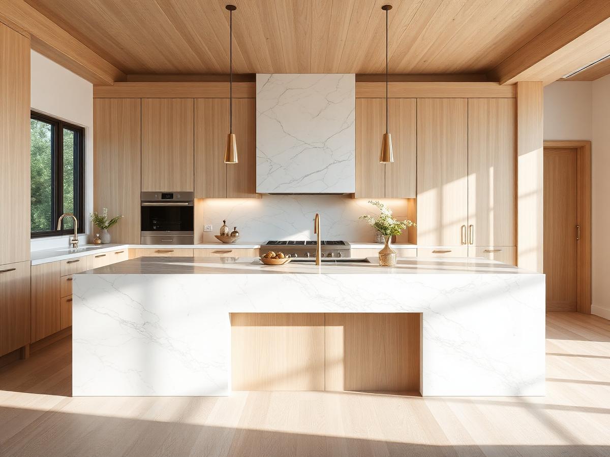 White Oak Kitchen — Kitchen in Studio City, CA