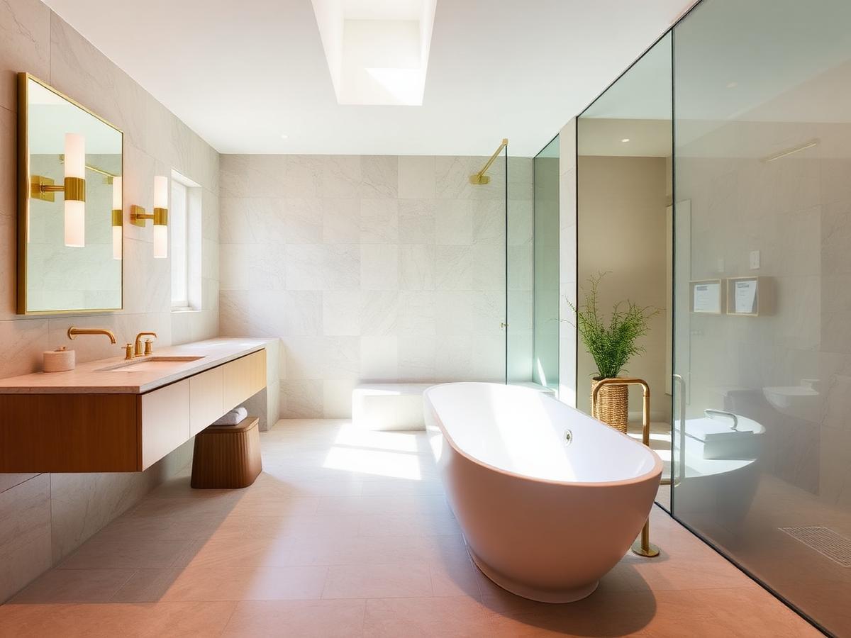Skylight Bath — Bathroom in Laguna Beach, CA